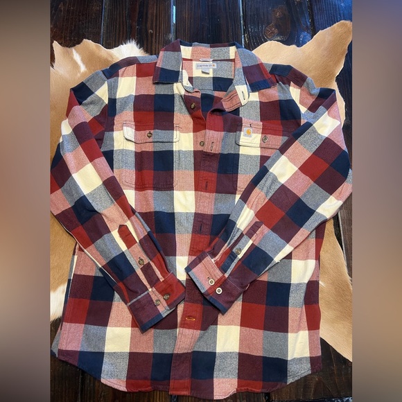 Men’s Carhartt Flannel NWOT size L - Picture 1 of 2